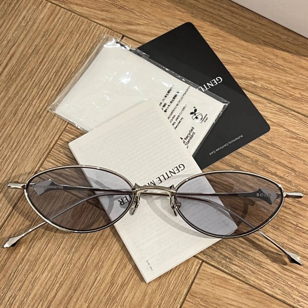 Y2K Futuristic Gentle Monster BOLD Silver Sunglasses